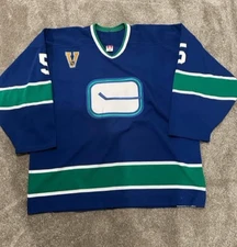 2003 Bryan Allen Vancouver Canucks Game Used Worn Vintage NHL Hockey Jersey MGG