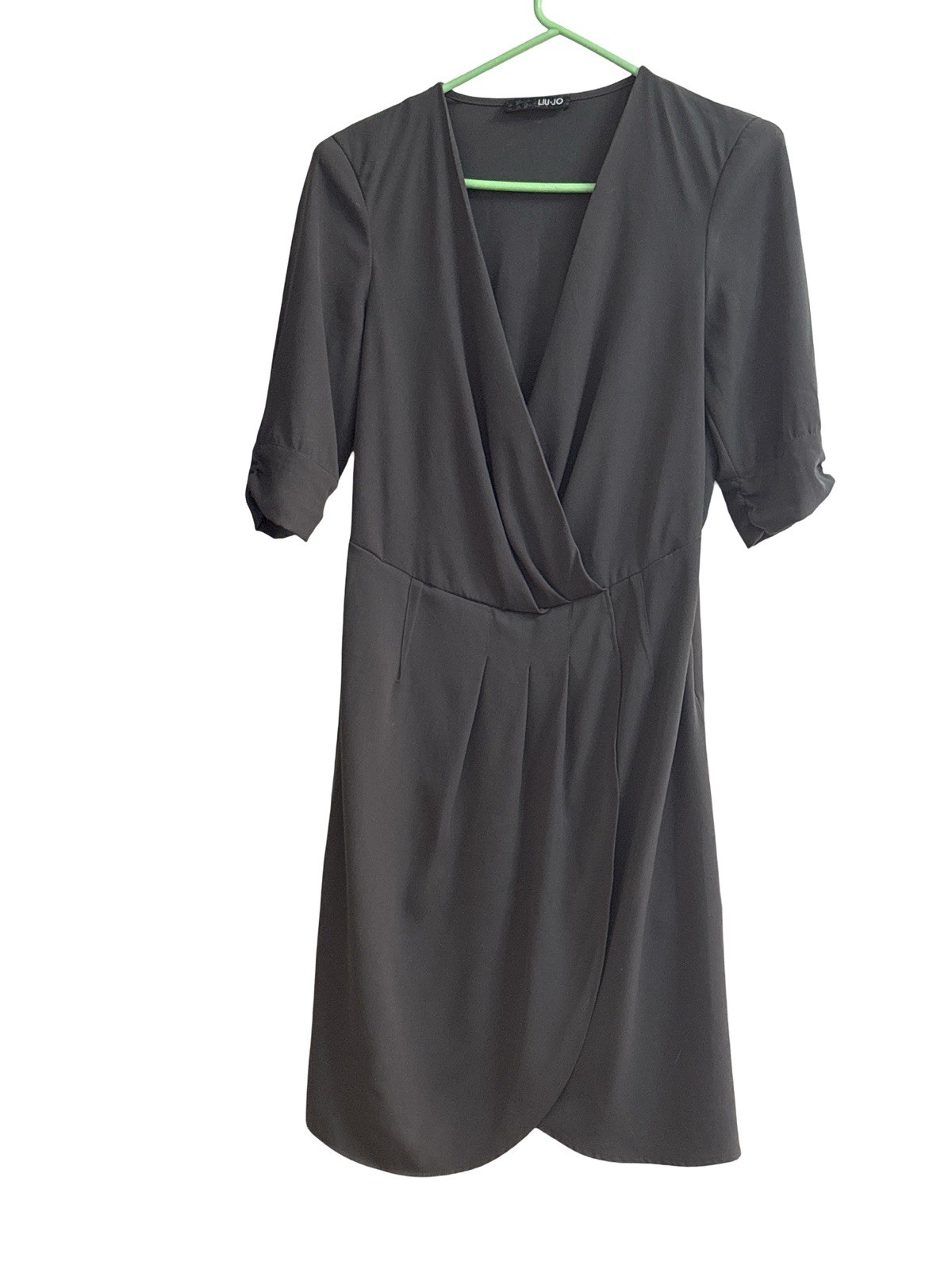 Liu Jo Womens Dress Size 44 Gray Short Sleeve Elegant Business Casual Excellent Cond image 2