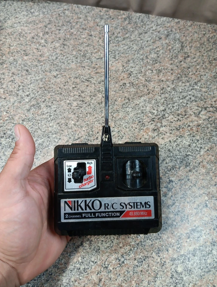 Vintage VTG 1985 Nikko Red Turbo Alley CAT 88 RC Car 2 Channel 49.860 MHz Tested - Image 2 of 4