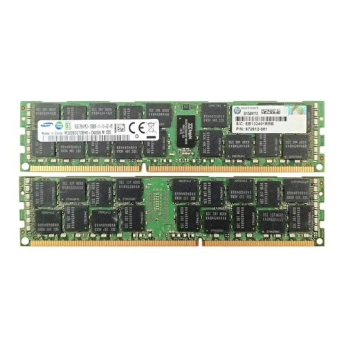 16GB 2Rx4 PC3-12800R Samsung M393B2G70BH0-CK0Q9  P/N: 672612-081 Server RAM