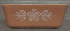 Vintage Pyrex Ovenware Mini Loaf Pan 0502 1 1/2 Pint Mustard Yellow