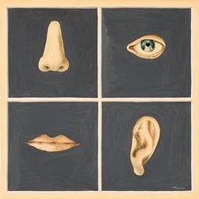 RENE MAGRITTE Surrealism Art Poster or Rolled Canvas Print "La Race Blanche"