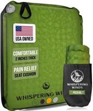 Inflatable Seat Cushion - Comfortable Blow-up Foam Pad for Airplane, Travel, ...