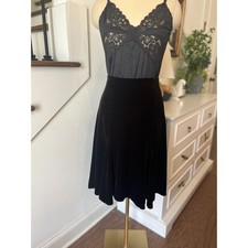 Dark Burgundy Velvet A-line Midi Skirt Grunge Whimsigoth Dark Academia Y2K Sz M