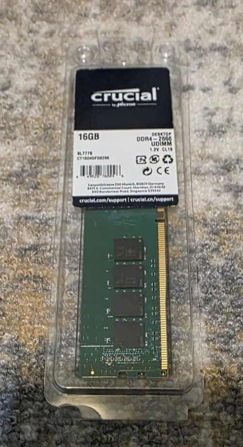 25+ Crucial PC4-21300 (DDR4-2666) Bus Speed Computer RAM 16 GB