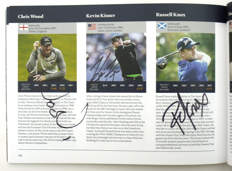 2016 OPEN CHAMPIONSHIP PROGRAMME SIGNED BY 27 PLAYERS (INCL 13 MAJOR CHAMPIONS) - Image 4 of 4