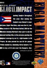 1996 Upper Deck Global Impact #202 Edgar Martinez
