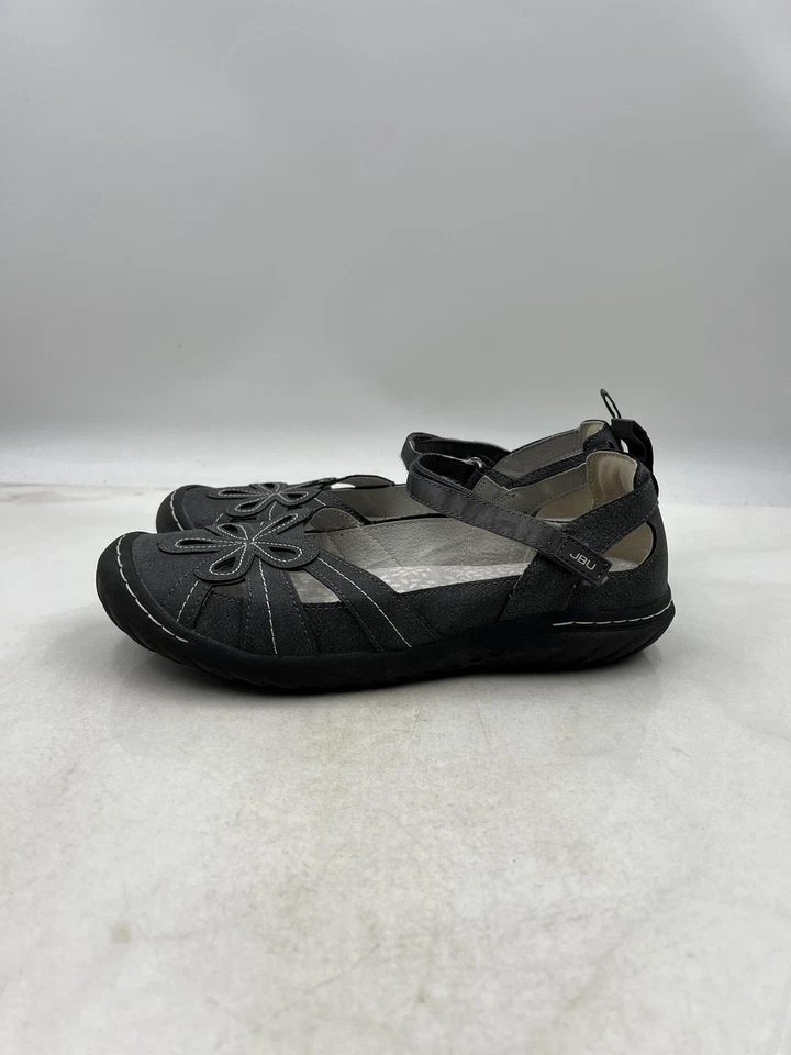 Zapatos JBU Magnolia para mujer talla 8,5 negro gris Mary Jane correa recortada JZMGN350 Foto 2 de 4