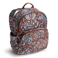 Vera Bradley Women's Premium Cotton Small Banbury Backpack, Marrakesh Cinnamo...