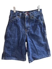 Tommy Hilfiger Vintage Kid s Denim Cargo Jean Shorts Size 8 Blue