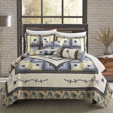 Quilt King Size with Handmake100 Cotton Patchwork Bedspreads Bohemian Beddin...