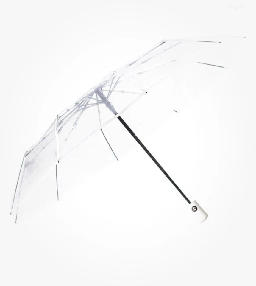 Pack de 6 paraguas transparentes - Ideal para eventos al aire libre, bodas Foto 2 de 3