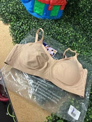 Honeylove Silhouette Wireless Lined Molded SAND Support Bra Size XL 38D/DD(E)