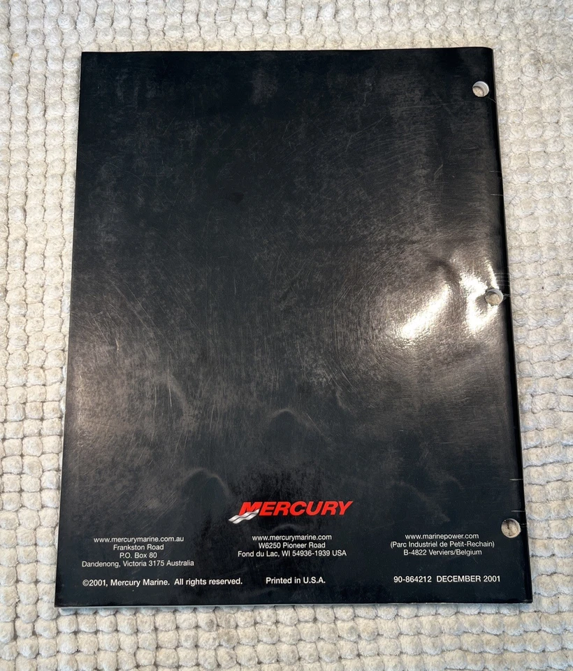 Mercury MerCruiser #35 Manual de servicio - Piloto de precisión - 90-864212 Foto 2 de 4