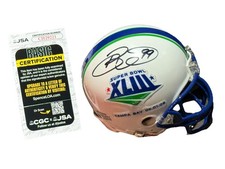Brett Keisel Steelers SB XLIII  Autograph Signed Mini Helmet JSA COA Super Bowl