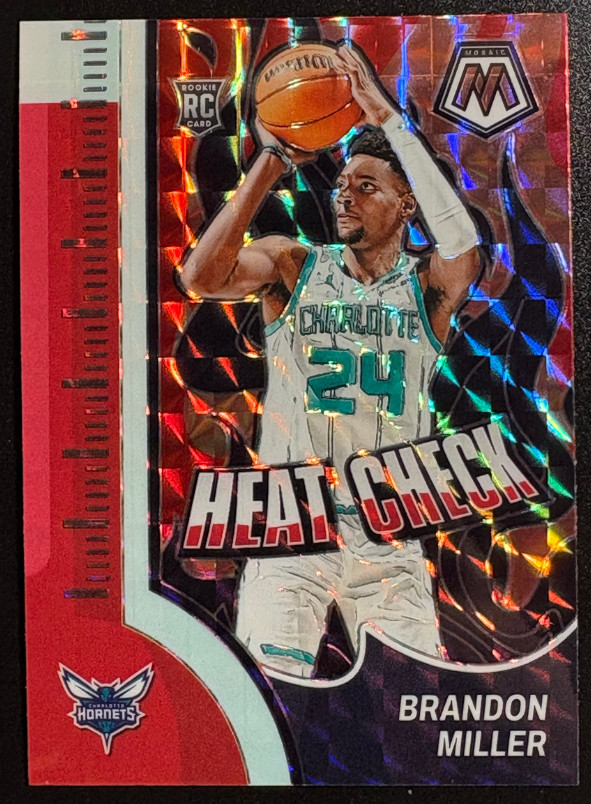 Brandon Miller 2023-24 Panini Mosaic Storm Chasers SP RC Hornets #14 -12.8