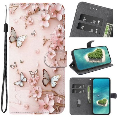 Flip Wallet Case For OPPO Infinix Flower Butterfly Stand Phone Cover Women Girls