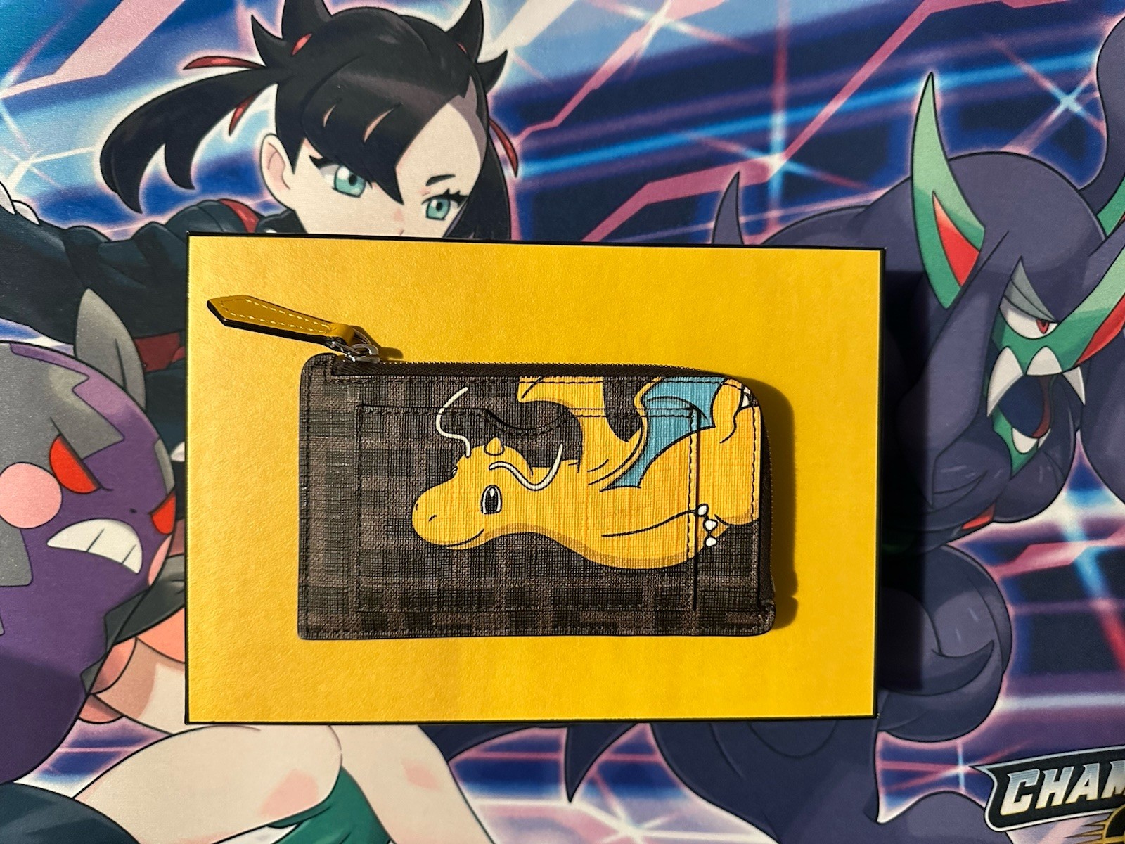 Fendi x FRGMT x Pokemon FF Fabric Card Holder Card Case Dragonite