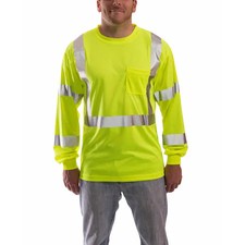 TINGLEY S75522 Job Sight Birdseye Poly Longsleeve Shirts Xl, PK24