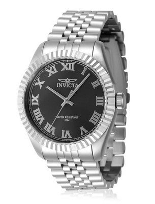 Invicta Specialty 47396 Mens 48mm Black Dial Quartz Stainless Steel Watch