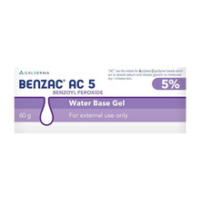 60g BENZAC AC 5 Gel Benzoyl Peroxide Galderma Acne Pimple Pore Free Shipping