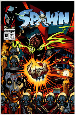 SPAWN #13 (1993):KEY- Origin of Chapels Disfigurement: NM-