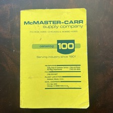 McMaster-Carr Supply Company Catalog #101 Chicago IL 1995 Vintage Rare