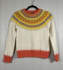 Gap Kids Girls XL 12 Fair Isle Long Sleeves Sweater Wool Blend Brand New