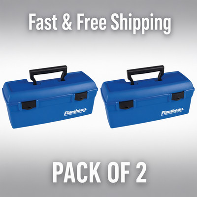 2x Flambeau Outdoors 6009TD Lil Brute Fishing Tackle Box 13 inches Long