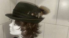 Trachtenhut -Jagdhut- Dreispitz - mit schönen Gamsbart?Hirschbart  "Ischler Hut"