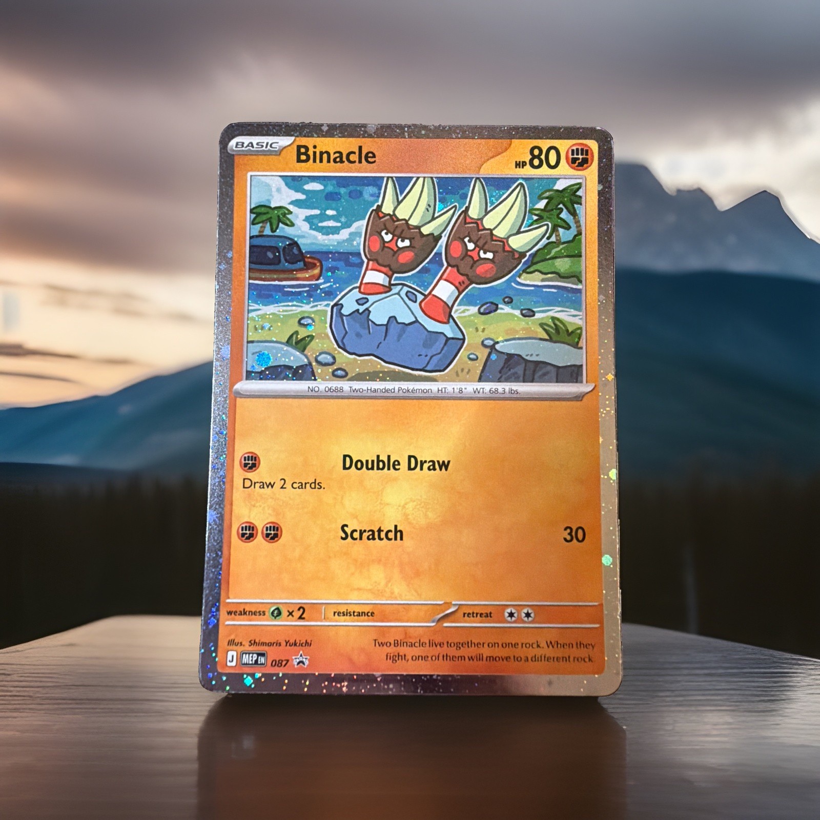 Binacle (Cosmos Holo) 087 Promo ME: Mega Evolution Promo Pokemon Near Mint