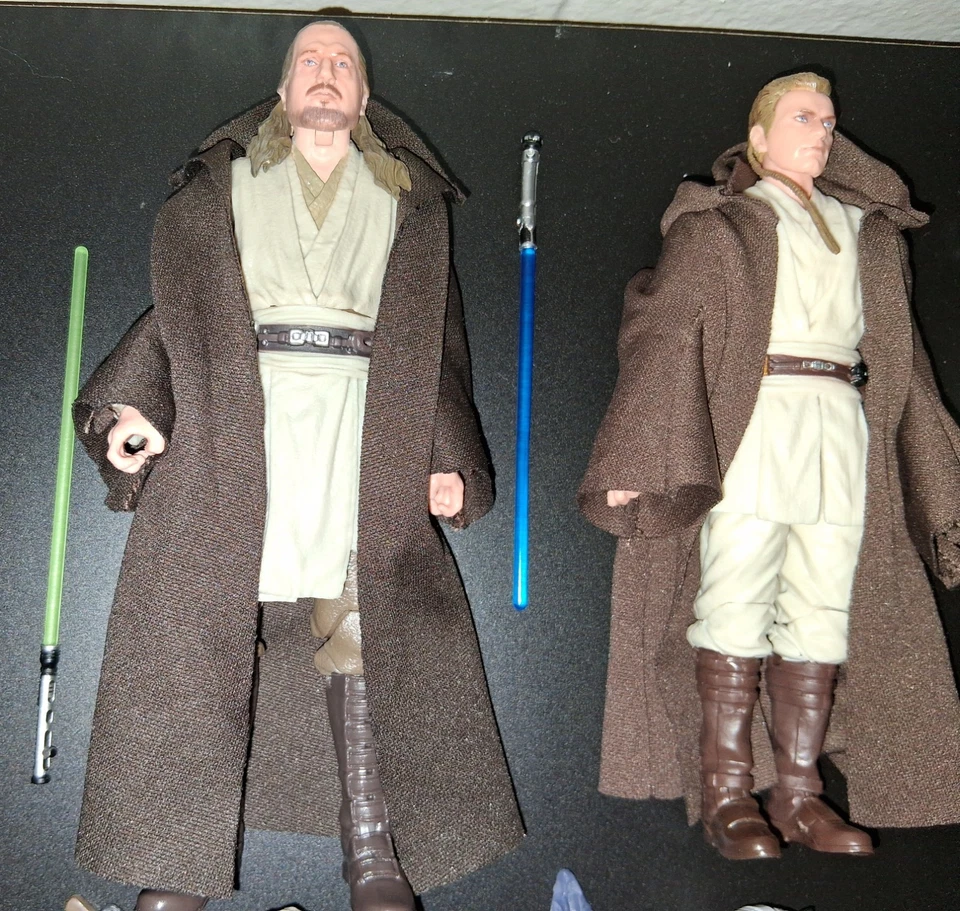 Hasbro Star Wars Serie Negra Lote Qui Gon Obi Wan Capitán Rex Luke Skywalker Foto 4 de 4