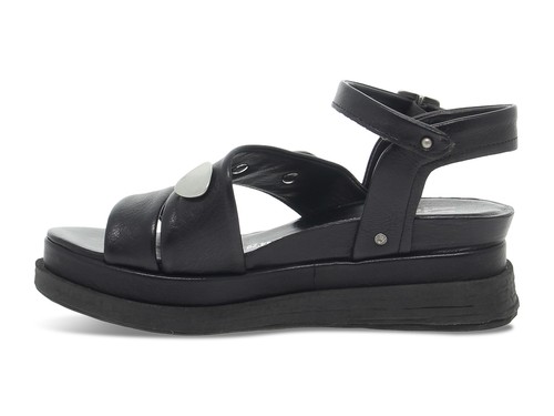 Chaussures compensées A.S.98 A15040 N en cuir noir - Chaussures Femme - Imagen 3 de 5