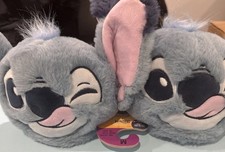 Disney 3d Stitch Head Fluffy Mules Primark Slippers Slides Size M 7/8
