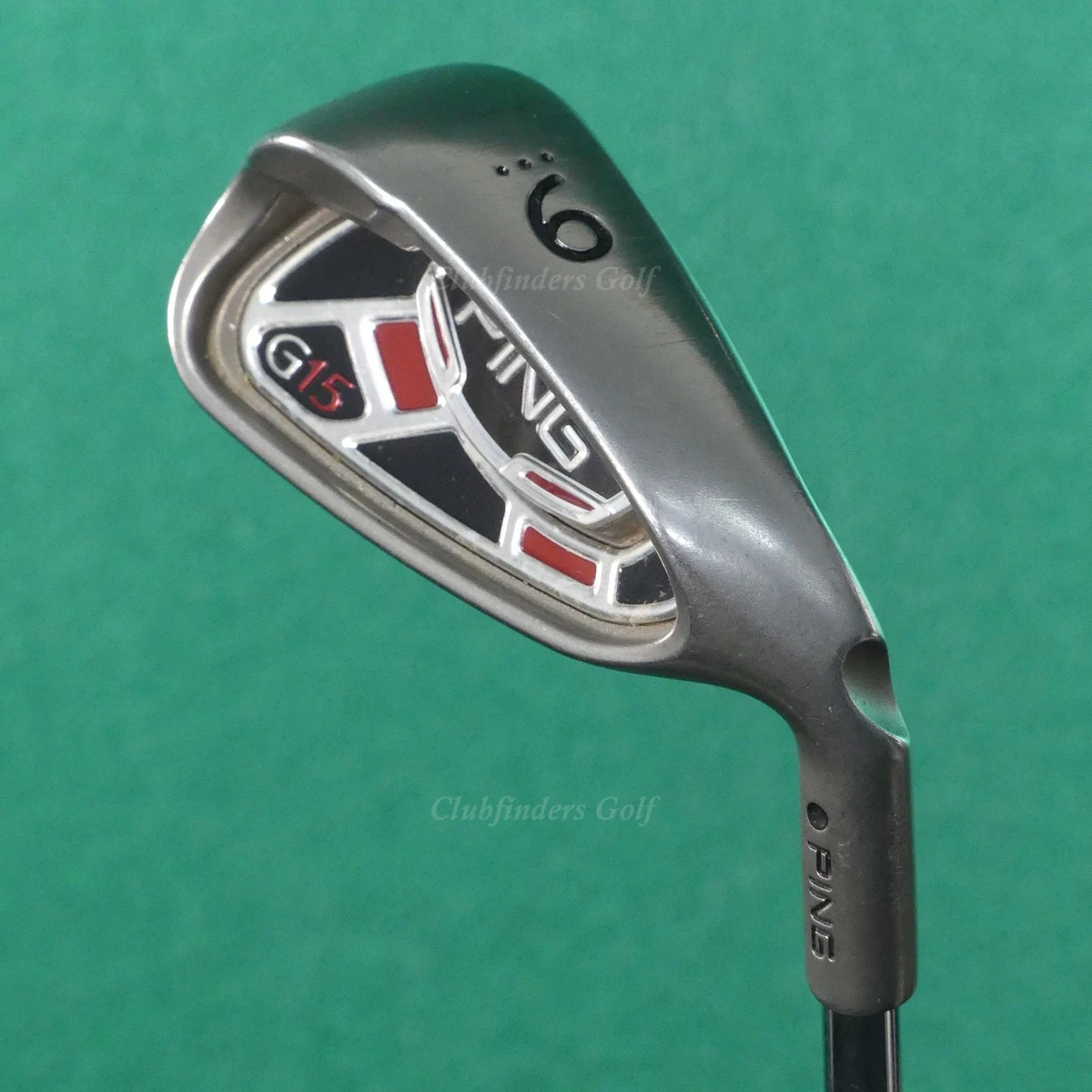 Fer à Repasser Ping G15 6 - Black Dot, Shaft Acier Stiff, 37.5 Pouces, RH, Manque Insert