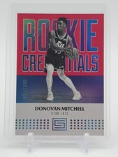 DONOVAN MITCHELL 2017-18 STATUS ROOKIE CREDENTIALS ROOKIE RED /299 #7 JAZZ Q2091