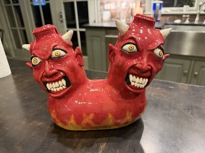 Stacy Lambert double trouble devils jug NC Potter Perfect - Image 1 of 4