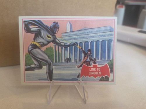 1966 Topps Batman Red Bat #17A Link to Lincoln — TAG (grade unconfirmed)