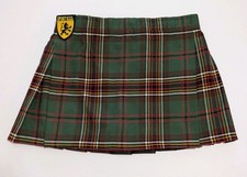 Sport Kilt Plaid Scottish Adjustable Velcrow Wrap Highland Hiking Youth L 13.5"