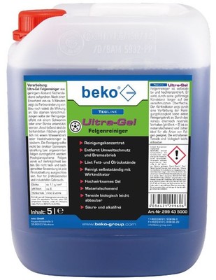 beko TecLine Ultra-Gel Felgenreiniger 30 l Kanister 299 43 0030