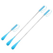 2pcs Shoe Horn 11.8"-28" Long Handle Retractable Telescopic Shoehorn, Blue
