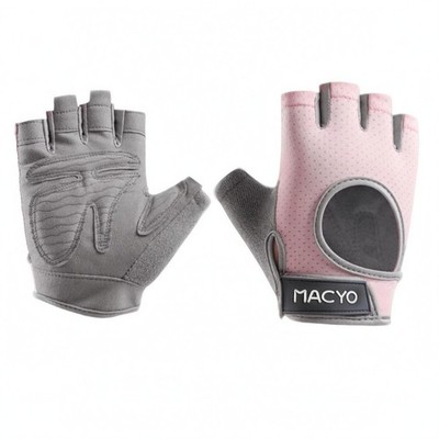 Rutschfeste Handschuhe mit Handgelenkband Elastisch Halbfingerhandschuhe