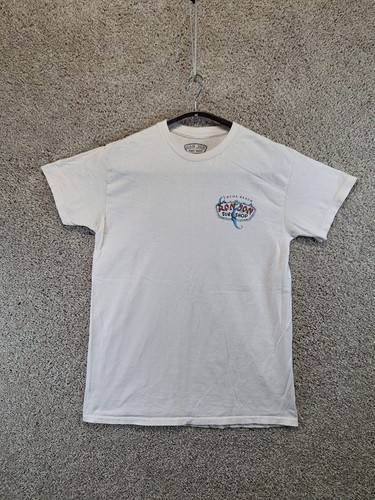 Ron Jon Surf Shop T-Shirt Mens Medium White Graphic Print Short Sleeve Pullover