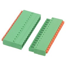 1 Set 15-Pin 3.81mm/0.15" Pitch PCB Terminal Block Connectors Straight