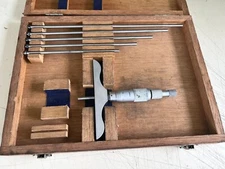 DRAPER DEPTH GAGE MICROMETER  0-6" WIDE 4" BASE