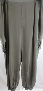 Go-Silk-Army-Green-Elastic-Waist-Pants-Women-039-s-1X