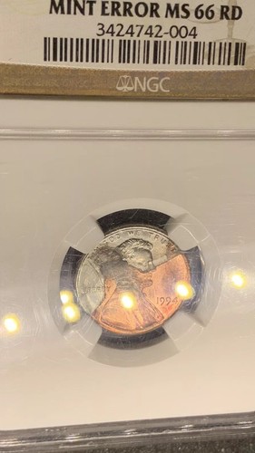 1994 1C PARTIAL COPPER PLATING MINT ERROR MS 66 RD Rare ๐ฅ - Picture 4 of 12