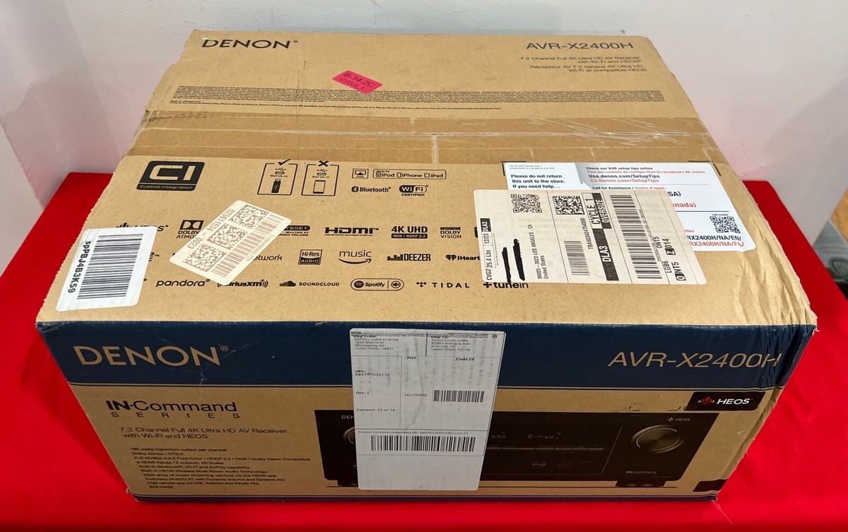ONE☆COURAGE 　DENON AVR-X2400HK Denon AVR-X2400H Integrated Network AV Receiver - Black for