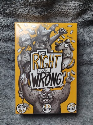 Right Wrong Games Card Game I'm Right You're Wrong Classic Edition Sealed