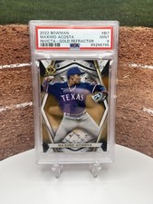 2022 Bowman Chrome Invicta Gold Refractor Maximo Acosta 28/50 ROOKIE PSA 9 MINT